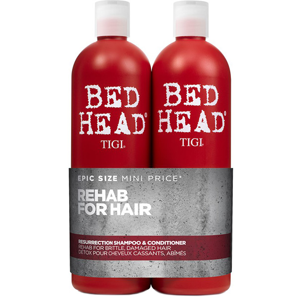 Pachet Sampon + Balsam pentru par deteriorat Bed Head Resurrection, 750 + 750 ml, Tigi