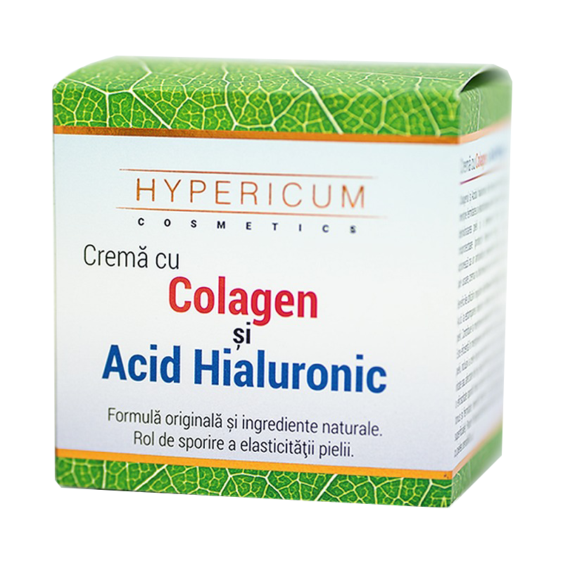 Crema cu colagen si acid hialuronic, 40 ml, Hypericum