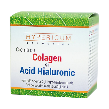 Crema cu colagen si acid hialuronic, 40 ml, Hypericum