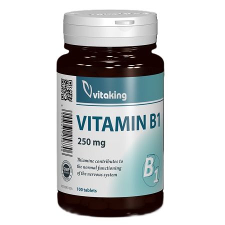 Vitamina B1, 250 mg, 100 tablete, Vitaking