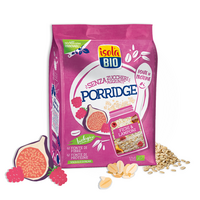 Porridge Eco cu smochine si zmeura fara zahar, 375g, Isola Bio