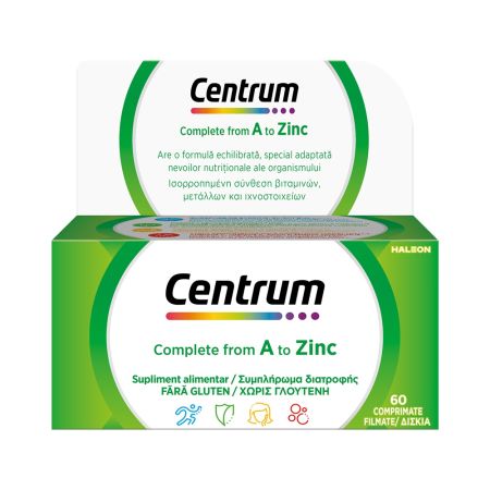 Centrum de la A la Zinc, 60 comprimate, Haleon 683549