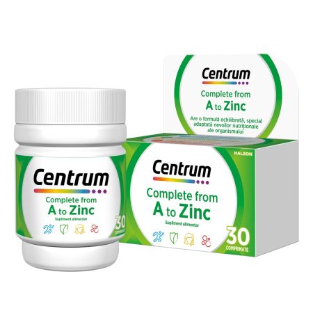 Centrum de la A la Zinc, 30 comprimate, Gsk