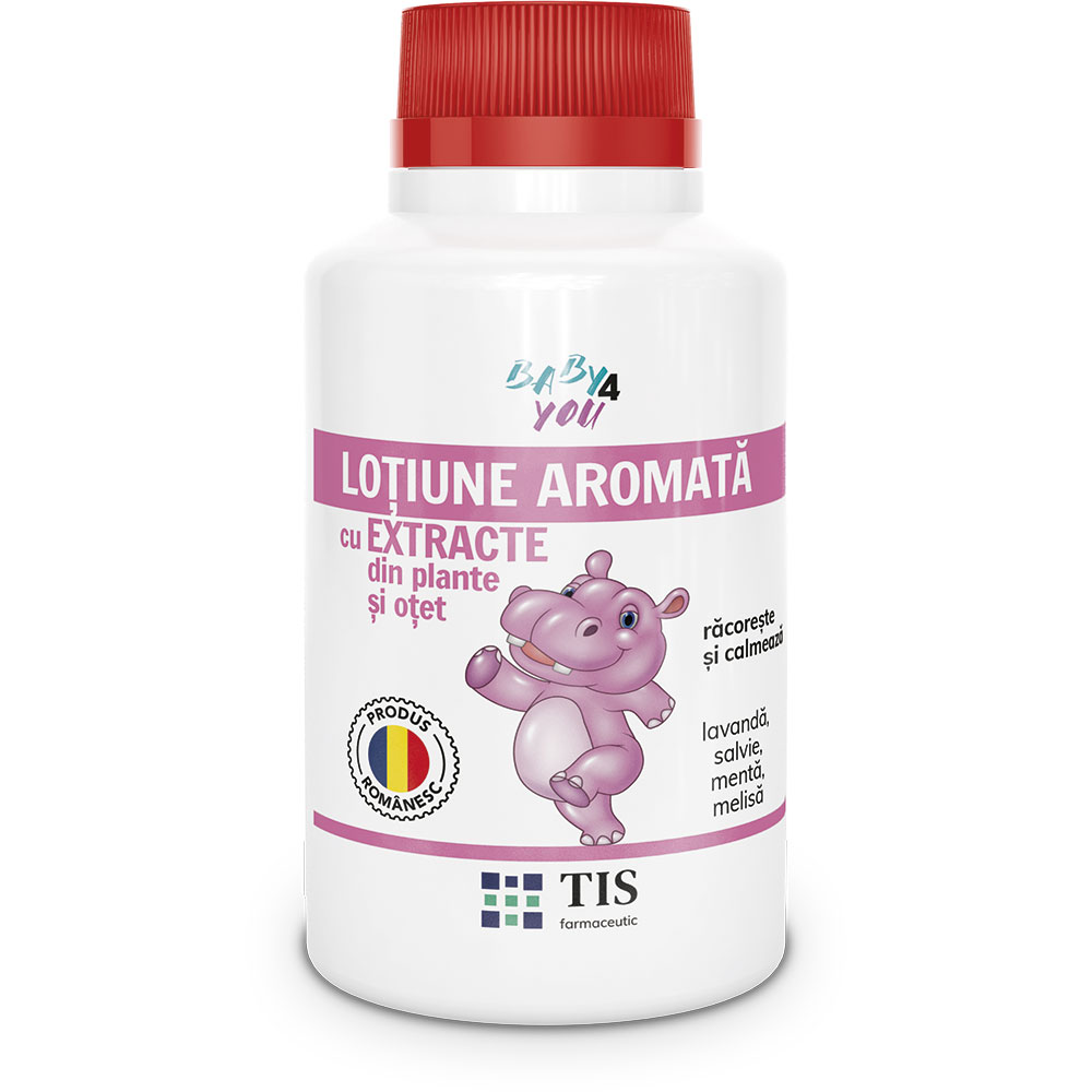 Lotiune aromata cu extracte din plante si otet Baby 4 You, 100 ml, Tis Farmaceutic