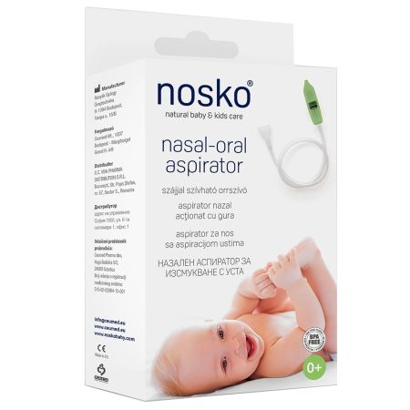 Aspirator nazal pentru nou nascuti si copii, +0luni, Nosko Mouth