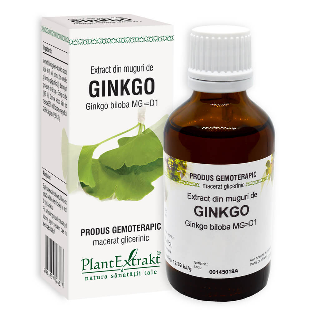 Extract din muguri de Ginkgo Biloba, 50 ml, Plant Extrakt