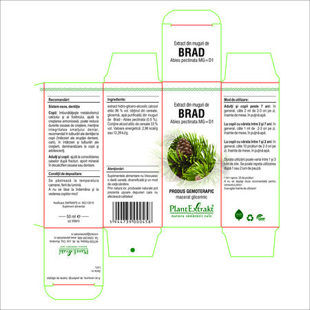 Extract din muguri de Brad, 50 ml, Plant Extrakt 735246