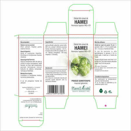 Extract din conuri de Hamei, 50 ml, Plant Extrakt 734609