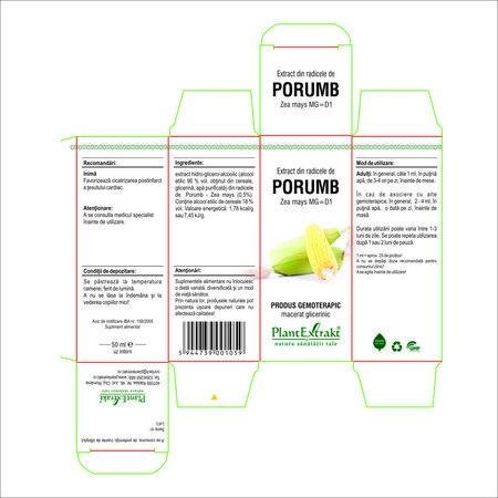 Extract din radicele de Porumb, 50 ml, Plant Extrakt 738220