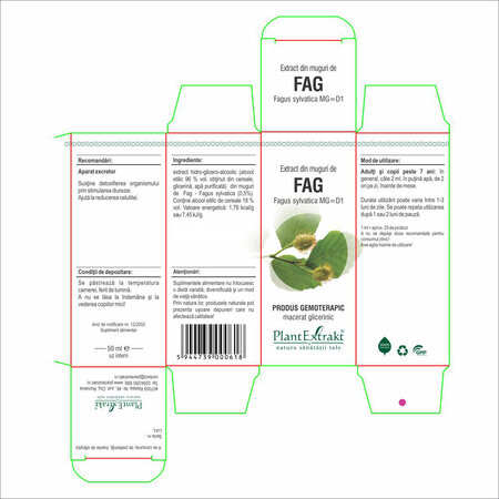 Extract din muguri de Fag, 50 ml, Plant Extrakt 736936