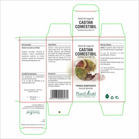 Extract din muguri de Castan comestibil, 50 ml, Plant Extrakt 735261