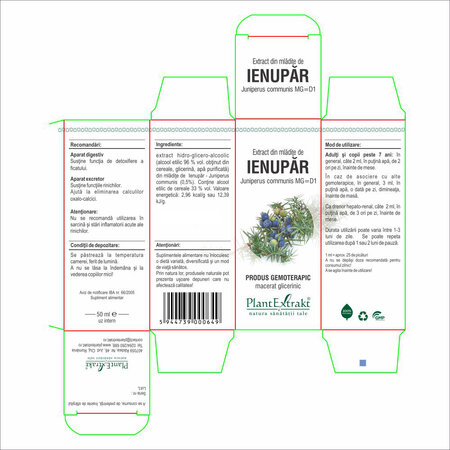 Extract din mladite de Ienupar, 50 ml, Plant Extrakt 734727
