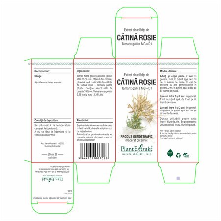 Extract din mladite de Catina Rosie Tamarix, 50 ml, Plant Extrakt 734698