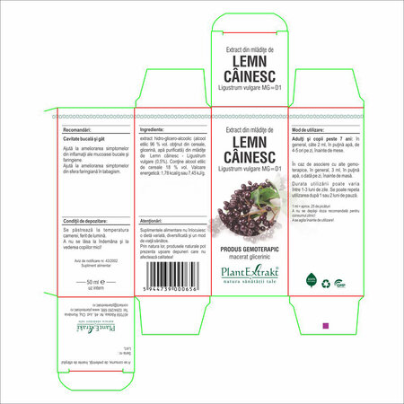Extract din mladite de Lemn Cainesc, 50 ml, Plant Extrakt 734733