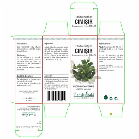 Extract din mladite de Cimisir, 50 ml, Plant Extrakt 734655