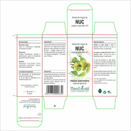 Extract din muguri de Nuc, 50 ml, Plant Extrakt 737204