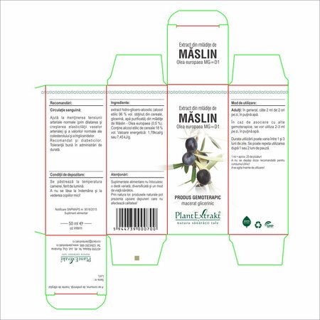 Extract din mladite de Maslin, 50 ml, Plant Extrakt 734973