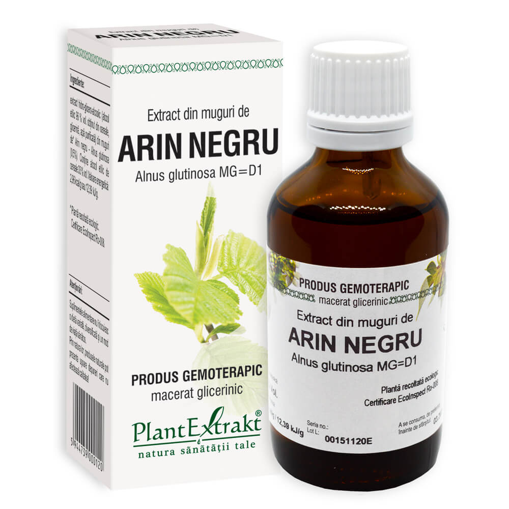 Extract din muguri de Arin Negru, 50 ml, Plant Extrakt