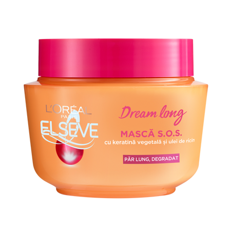 Masca pentru par lung si deteriorat SOS Dream Long, 300 ml, Elseve