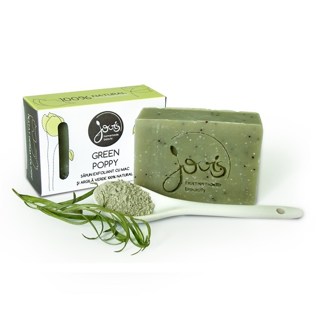 Sapun natural Green Poppy, 100g, Jovis