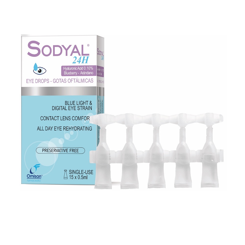 Solutie oftalmica SODYAL 24H, 15 x 0,5ml, Omisan Farmaceutici