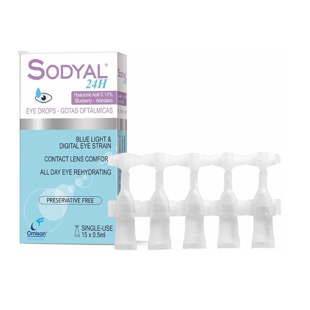 Solutie oftalmica SODYAL 24H, 15 x 0,5ml, Omisan Farmaceutici