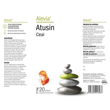 Ceai Atusin, 20 plicuri, Alevia 727554