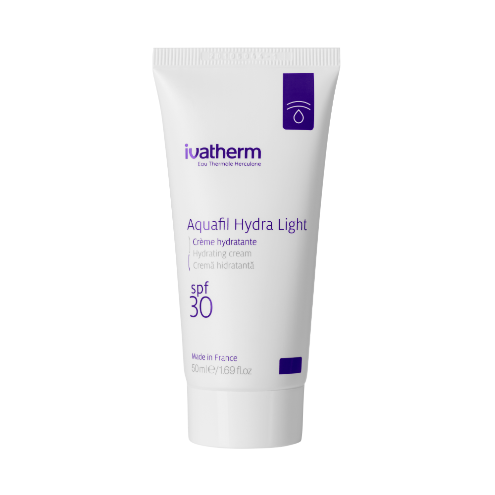 Crema hidratanta pentru fata cu SPF 30 Aquafil Hydra Light, 50 ml, Ivatherm