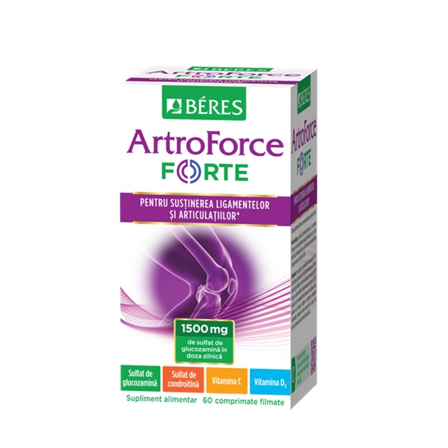 ArtroForce + Vitamina D3, 60 capsule, Beres Pharmaceuticals Co