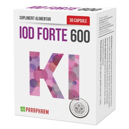 Iod Forte 600, 30 capsule,, Parapharm