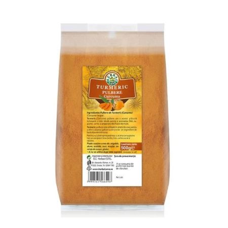 Pulbere de Turmeric, 500 g, Herbavit