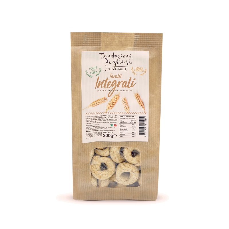 Taralli Integrale, 200g, Tentazioni Pugliesi