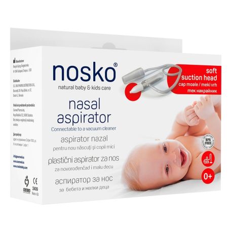 Aspirator nazal cu cap moale de silicon, Nosko 