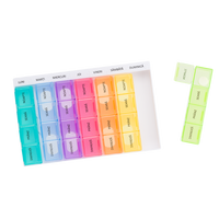 Organizator medicamente cu 28 casete, color, Bazarul de Sanatate