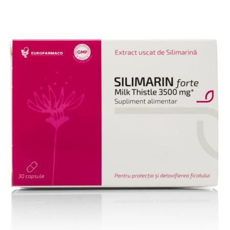 Silimarina Forte Milk Thistle, 3500 mg, 30 capsule, Eurofarmaco 706846