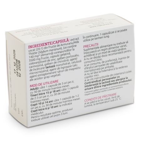 Silimarina Forte Milk Thistle, 3500 mg, 30 capsule, Eurofarmaco 706848