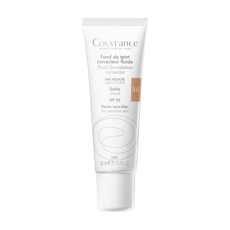 Fond de ten fluid pentru ten normal-mixt Nuanta Sable 3.0 Couvrance, 30 ml, Avene 536944