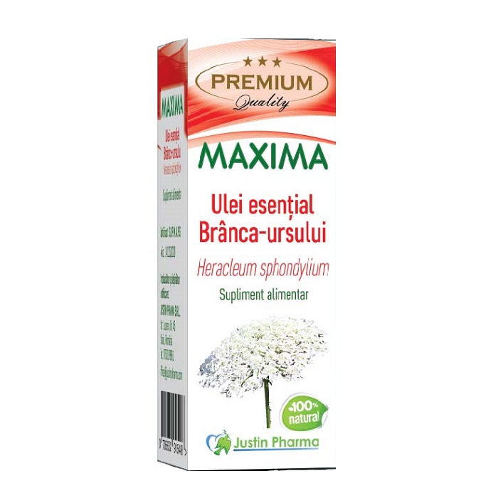 Ulei esential Branca-Ursului Maxima, 10 ml, Justin Pharma