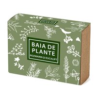 Sapun cu rozmarin si eucalipt, 100 g, Baia de plante