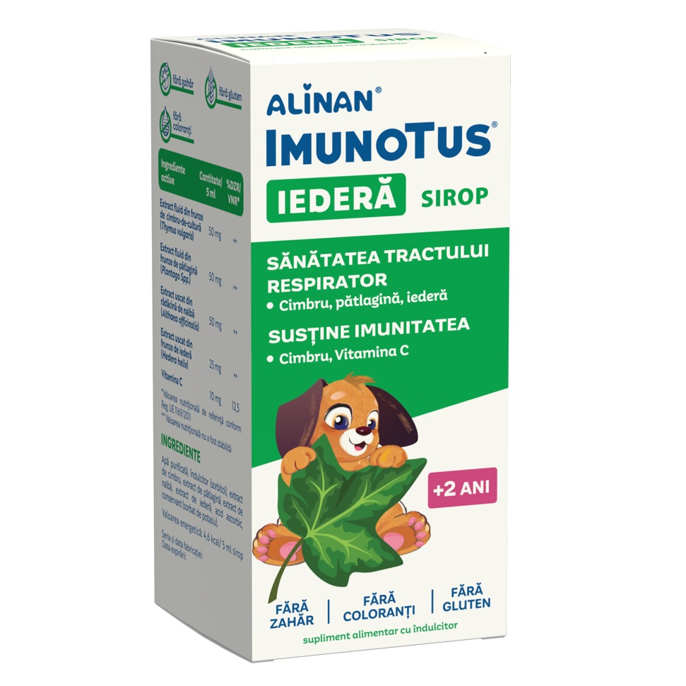 Sirop Alinan Imunotus Iedera, 150 ml, Fiterman Pharma