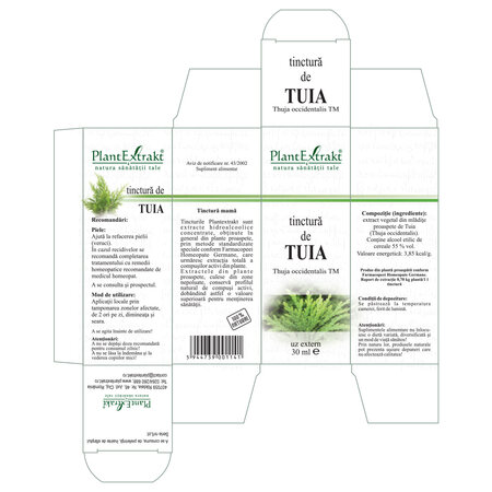 Tinctura de Tuia, 30 ml, Plant Extrakt 738596
