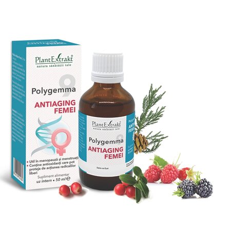 Polygemma 9 Antiaging femei, 50 ml, Plant Extrakt 731808