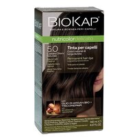 Vopsea permanenta pentru par Nutricolor Delicato, Nuanta 5.0 Natural Light Chesnut, 140 ml, Biokap