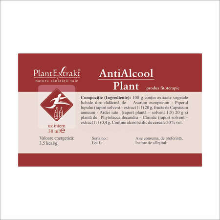Antialcool Plant, 30 ml, Plant Extrakt 732255