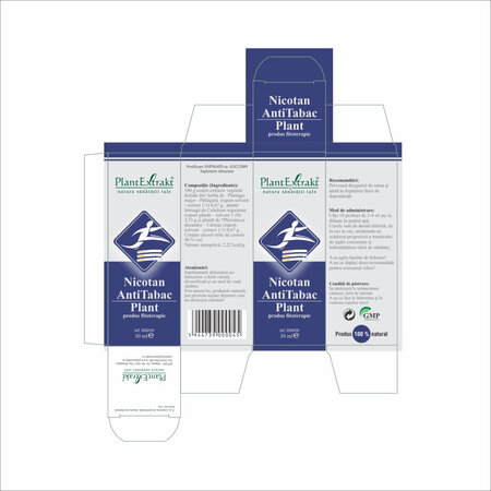 Solutie Nicotan Antitabac Plant, 30 ml, Plant Extrakt 734384