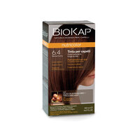 Vopsea permanenta pentru par Nutricolor, Nuanta Curry Auburn 6.4, 140 ml, Biokap 