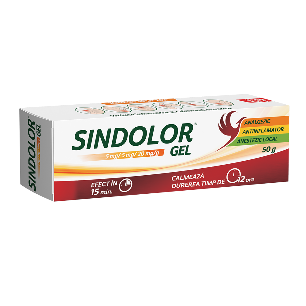 Sindolor gel, 5 mg/5 mg/20 mg/g, 50 g, Fiterman