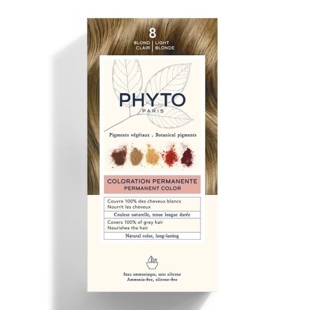 Vopsea de par Light Golden Blonde 8 blond deschis Phytocolor, 50 ml, Phyto 645990