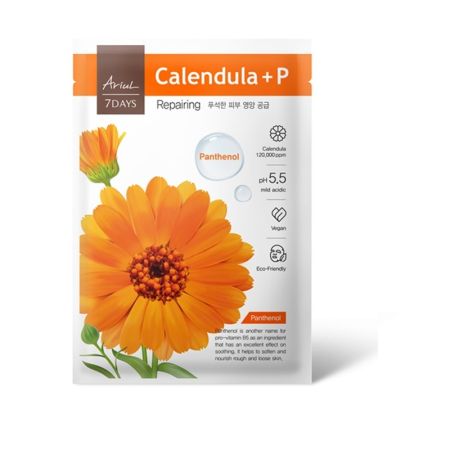 Masca cu Galbenele si Panthenol 7Days Plus, 1 bucata, Ariul