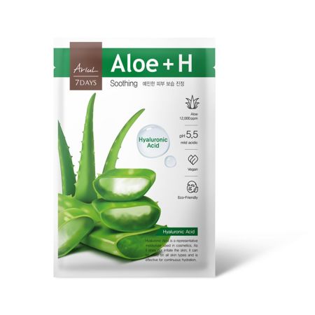 Masca cu Aloe si Acid Hialuronic 7Days Plus, 1 bucata, Ariul